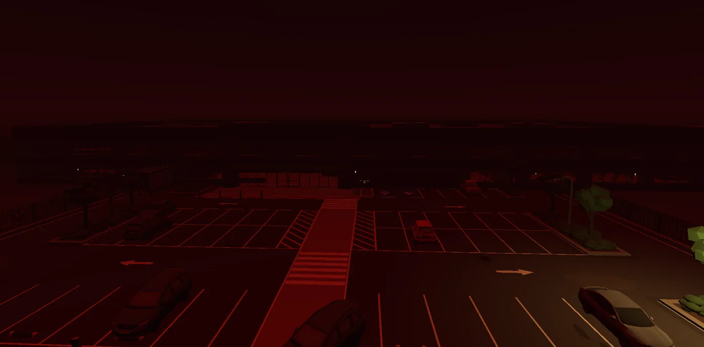 The compound at round 24 of Damn, Zombies: the ramp finishes, and ordinary rounds start carrying boss bodies — one to three of them mixed into the crowd, rising to three by round 36.