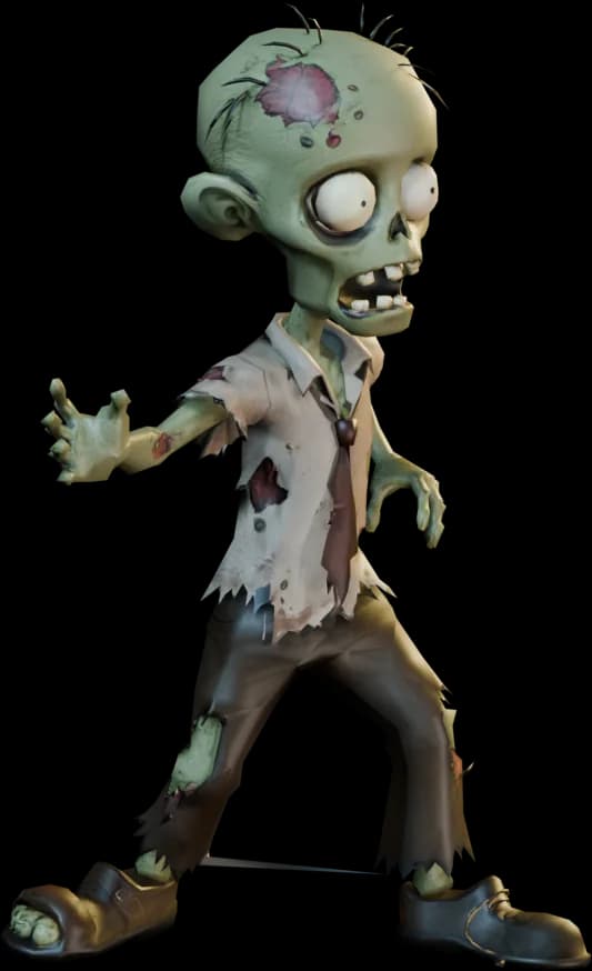 An Employee — the basic corporate undead — in lanyard and untucked shirt, walking forward.